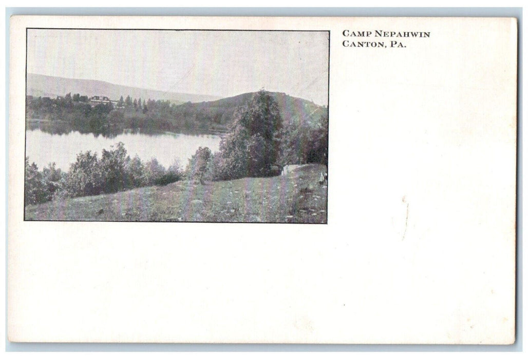 c1910 Camp Nepahwin Field Canton Pennsylvania Private Vintage Antique Postcard