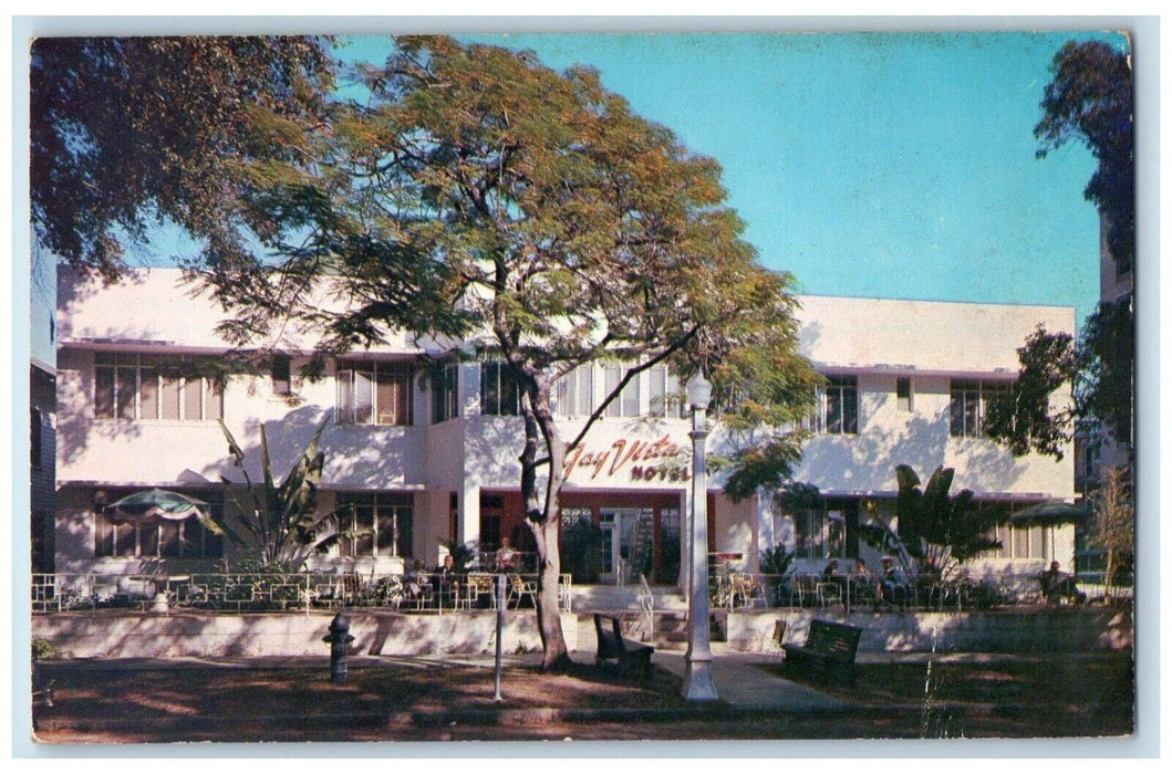 Gay Vista Hotel Building Downtown St. Petersburg Florida FL Vintage Postcard