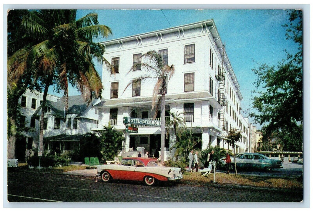 c1960's Deermont Hotel Building Cars Saint Petersburg Florida FL Postcard