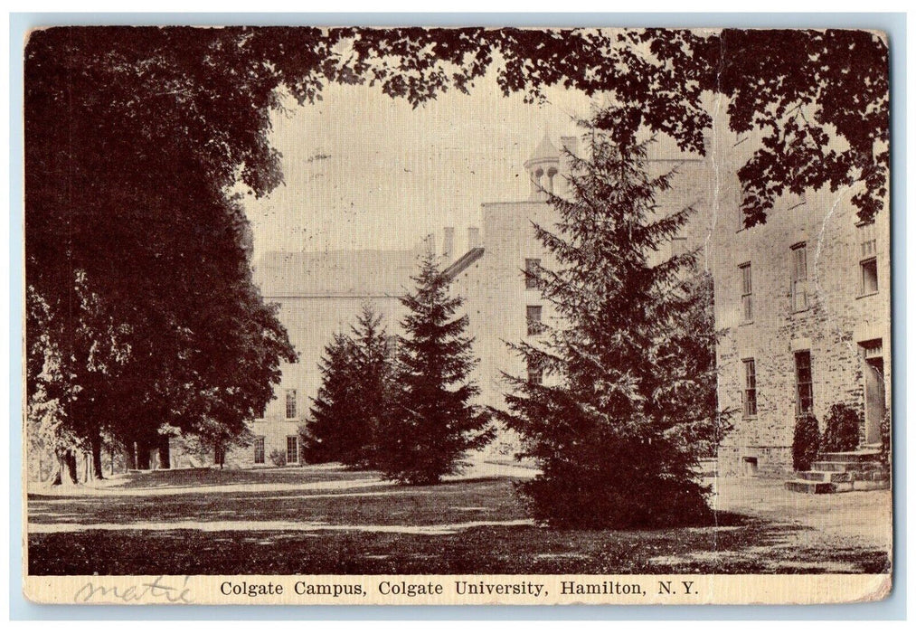 1911 Colgate Campus Colgate University Exterior Field Hamilton New York Postcard