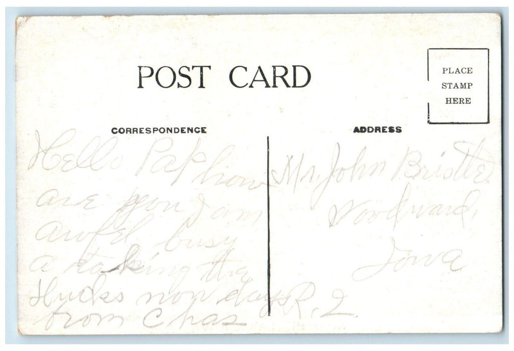 c1910's A Good Day For Ducks At Spirit Lake Iowa IA, Hunting Rifle Postcard