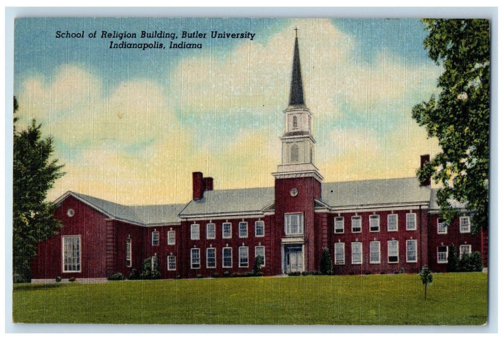 School Of Religion Building Butler University Indianapolis Indiana IN Postcard