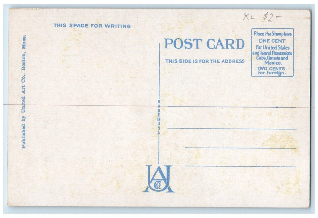 c1930's Interior Of Bird House Franklin Park Boston Massachusetts MA Postcard