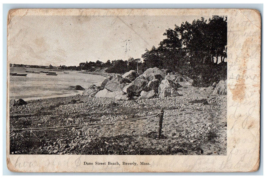 1906 Scenic View Of Dane Street Beach Beverly Massachusetts MA Antique Postcard