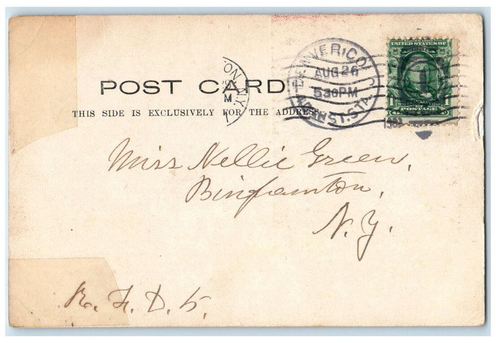 1902 Tunnel Grand Canon Colorado CO, Train Railroad Scene Antique Postcard