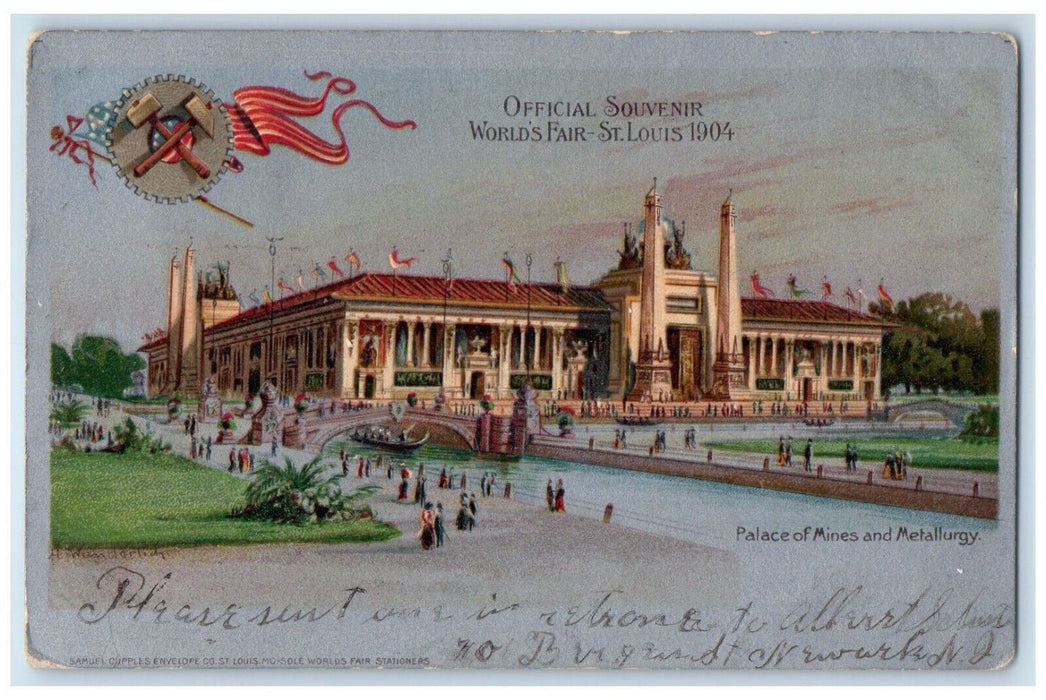 1905 Palace of Mines Metallurgy Souvenir World's Fair St. Louis MO Postcard