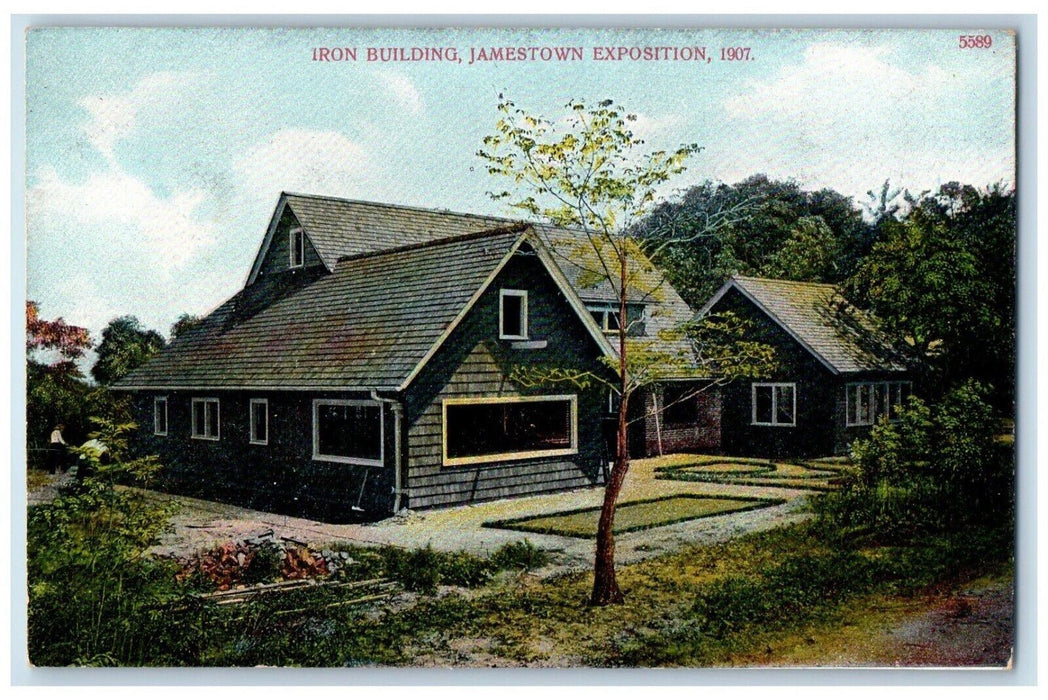 1907 Iron Building Jamestown Exposition Norfolk Virginia VA Antique Postcard