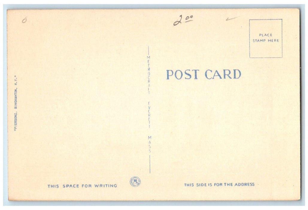 c1940 International Business Machines Factory Street Endicott New York Postcard