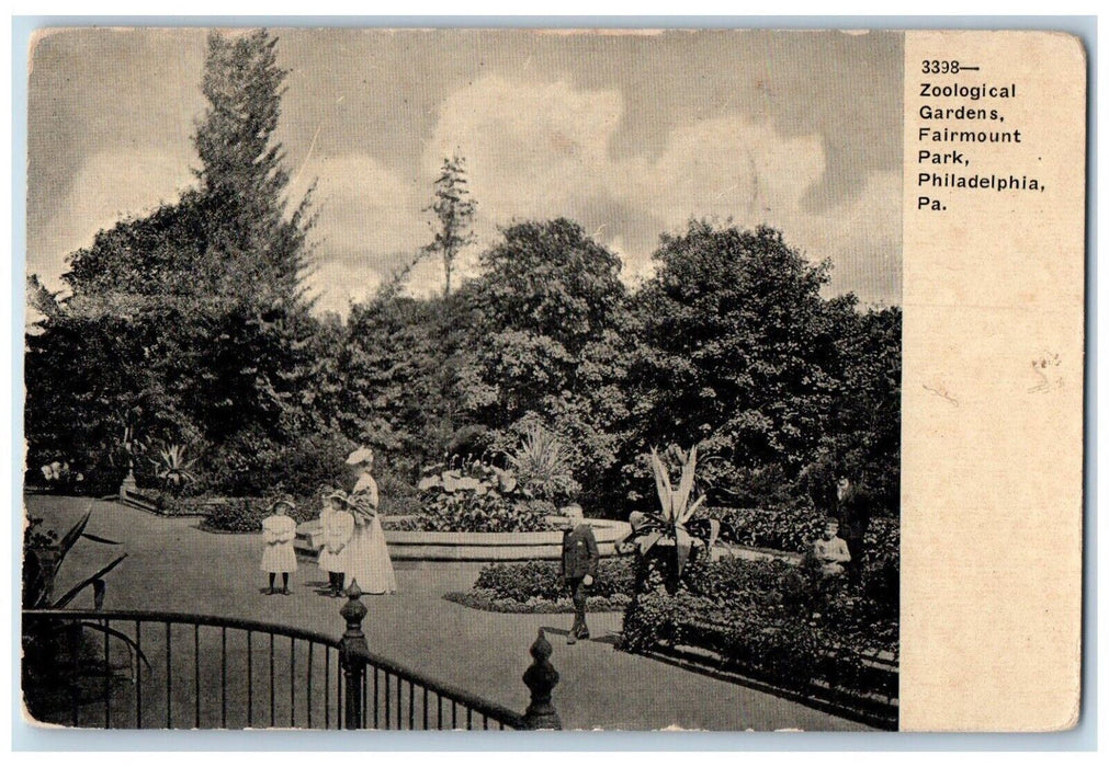 1910 Zoological Gardens Fairmount Park Philadelphia Pennsylvania PA Postcard