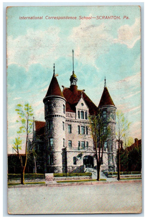 c1910's International Correspondence School Scranton Pennsylvania PA Postcard