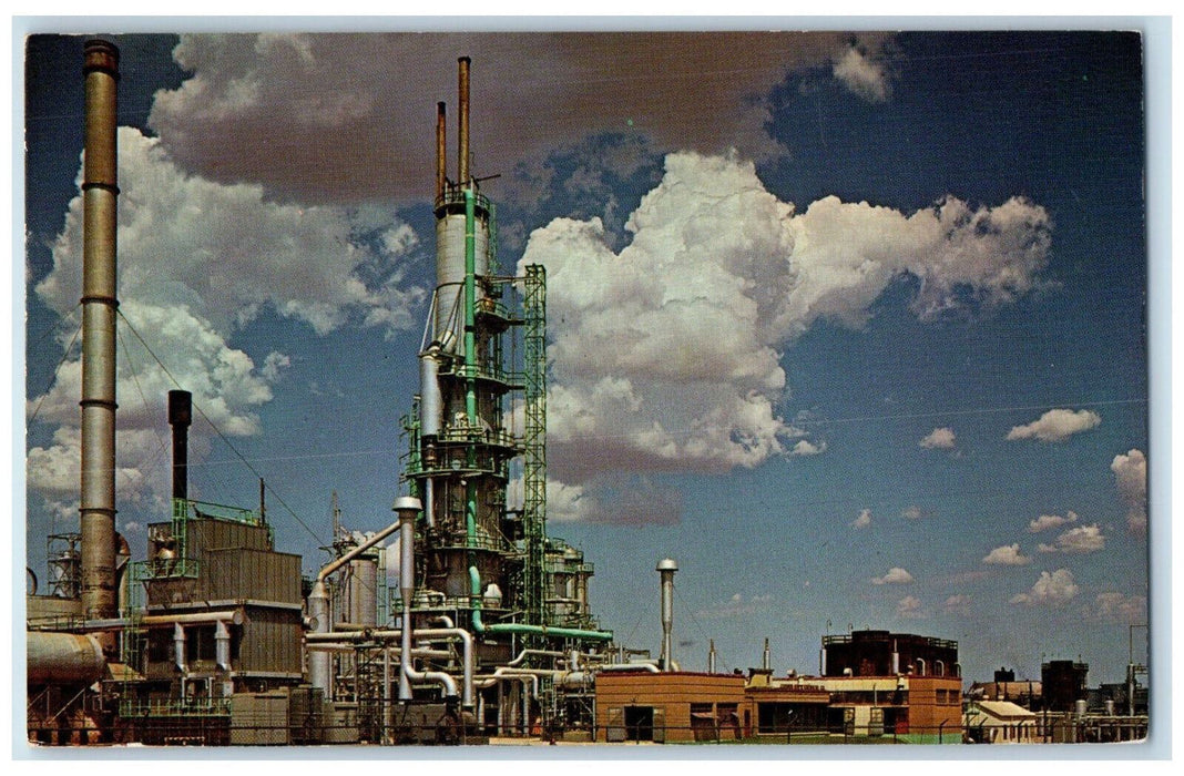 1970 View Of Cosden Oil Refinery Big Springs Texas TX Vintage Posted Postcard