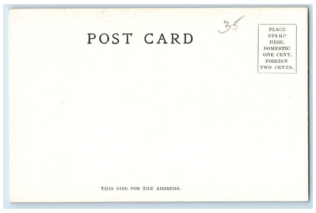 c1905 Denver with Mountain Range Colorado CO Art Nouveau Unposted Postcard