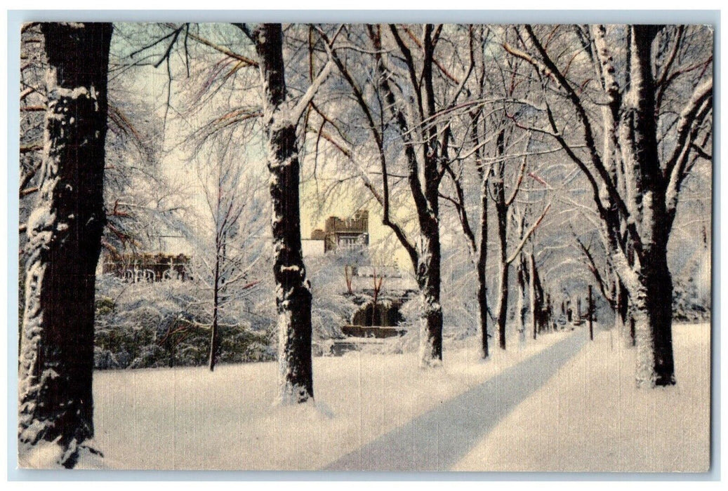 The University Of Colorado Campus Winter Boulder Colorado CO Vinatge Postcard