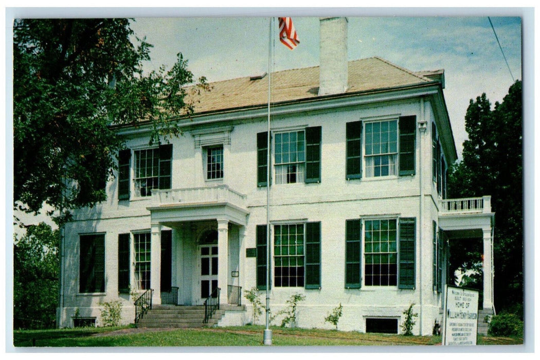 Home Of William Henry Harrison Exterior Grouseland Vincennes Indiana IN Postcard