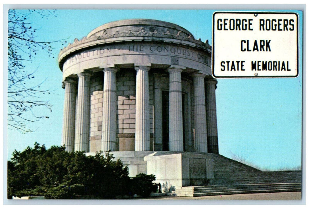 George Rogers Clark State Memorial Exterior Scene Vincennes Indiana IN Postcard