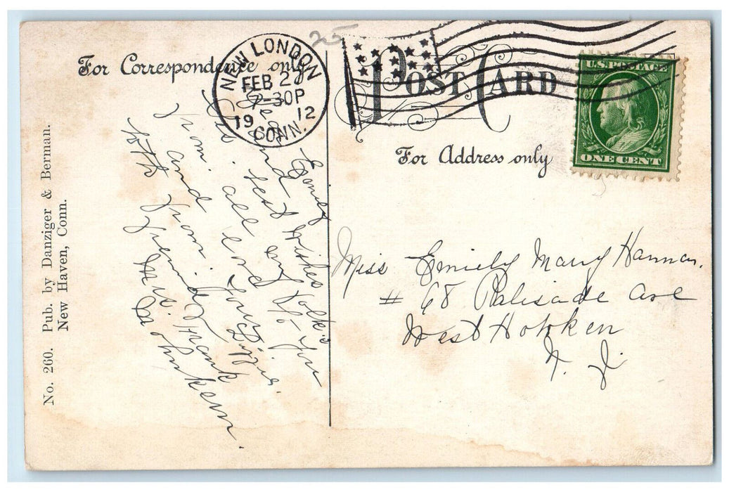 1912 Summer Homes Neptune Park Ocean Beach New London Connecticut CT Postcard