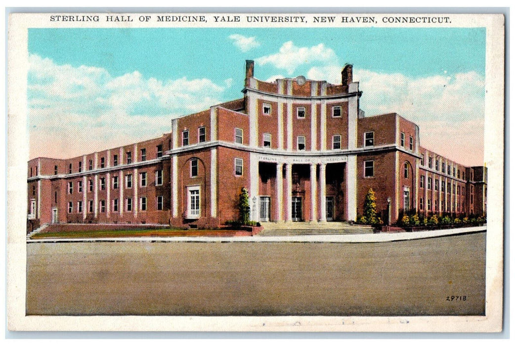 Sterling Hall Of Medicine Yale University New Haven Connecticut CT Postcard