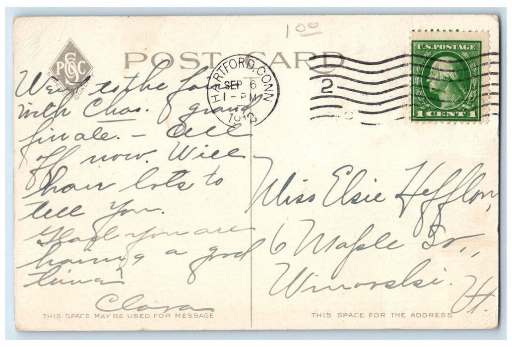 1912 Old Newgate Prison Near Hartford Connecticut CT, Dirt Road Scene Postcard