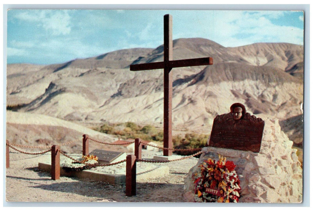 1955 Death Valley Scotty's Hilltop Memorial Milford California CA Postcard