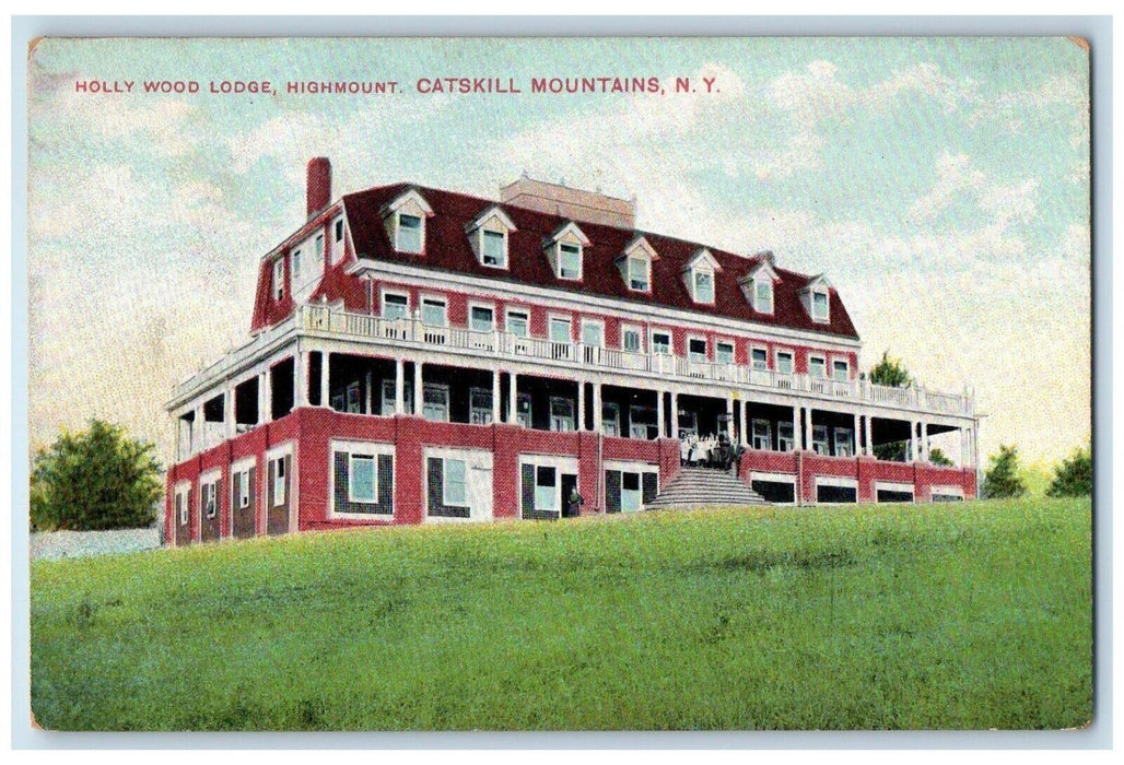 c1910's Holly Wood Lodge Highmount Catskill Mountains New York NY Postcard