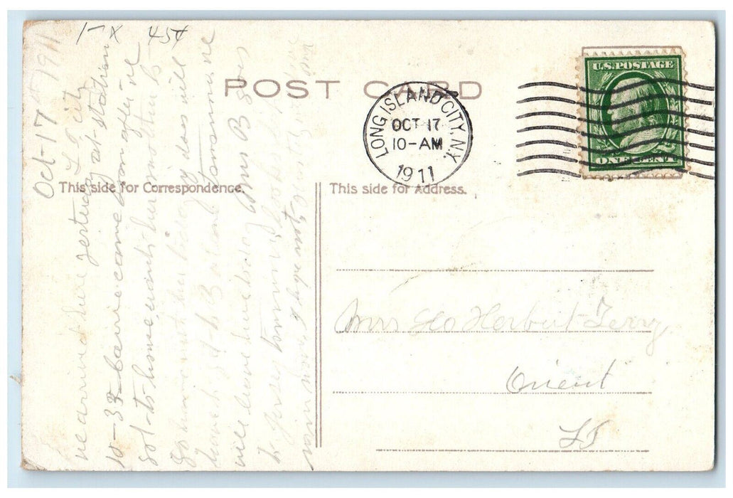 1911 Jarvis Lane Far Rockaway Long Island New York NY, Horse Carriage Postcard