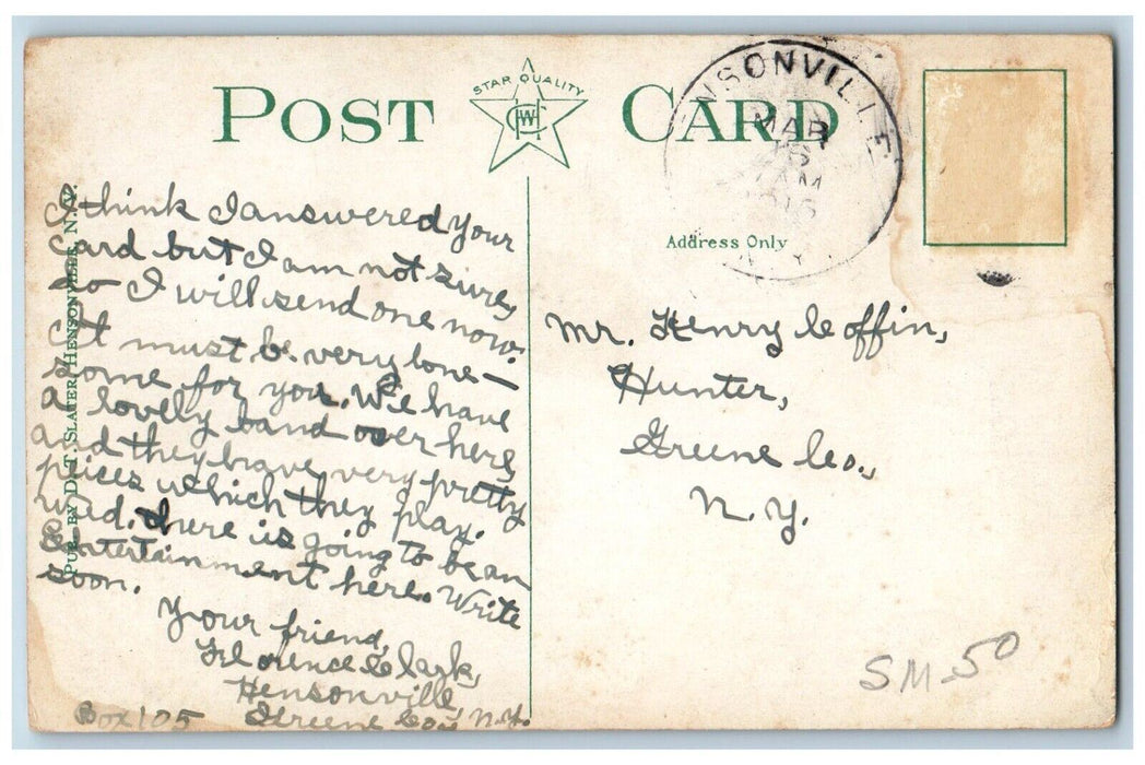 c1910's Church And Parsonage Hensonville Catskill Mts. Jacksonville NY Postcard