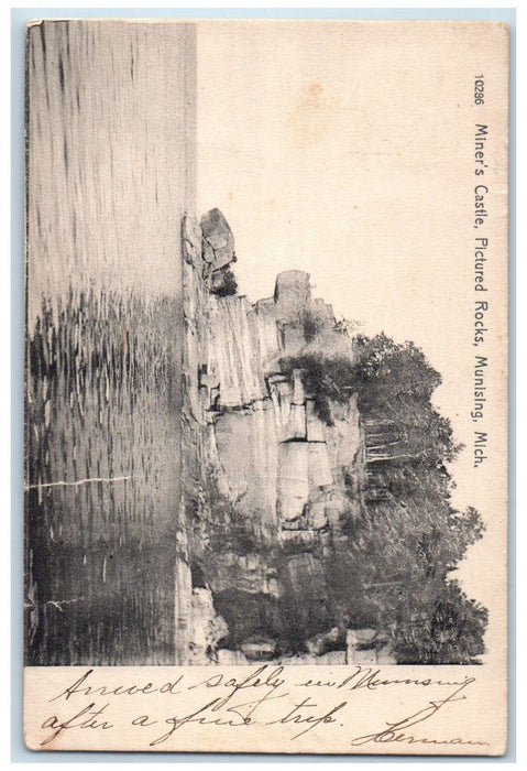 c1905 Miner's Castle Pictured Rocks Munising Michigan MI Antique Postcard