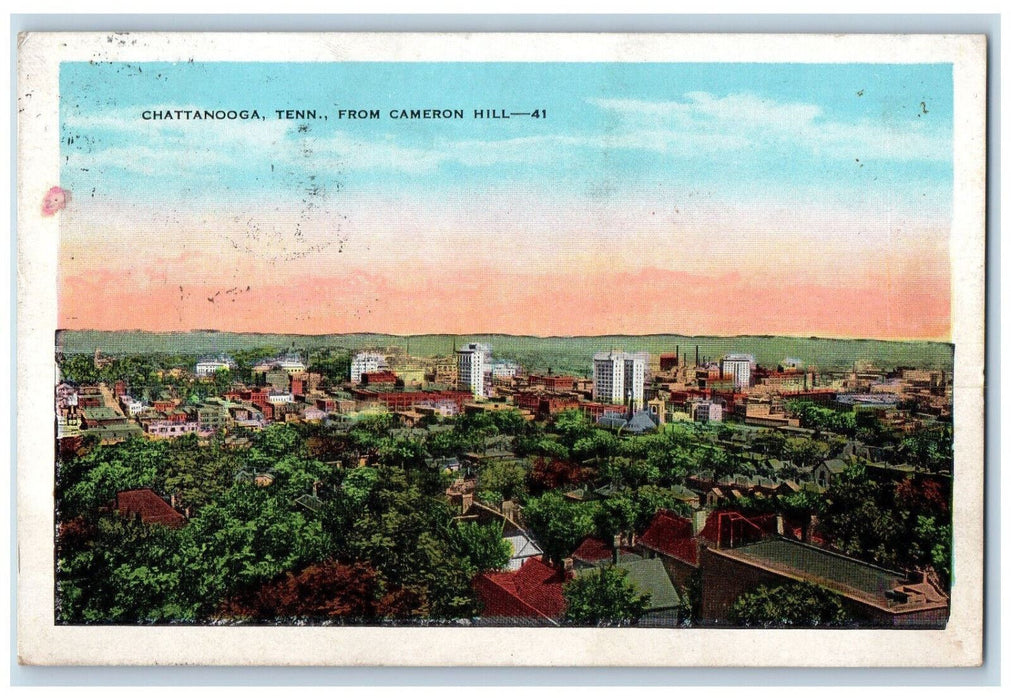 c1920's From Cameron Hill Chattanooga Tennessee TN Antique Posted Postcard