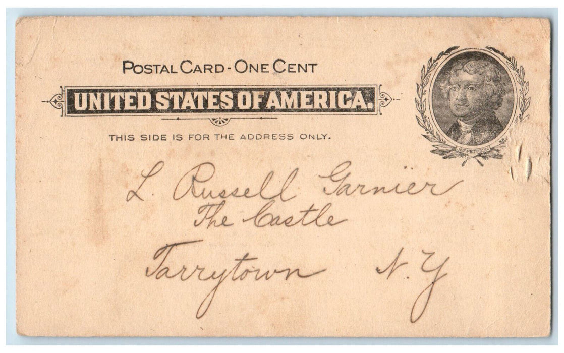 1902 McClure's Magazine Letter from Subscription Department NY Postcard