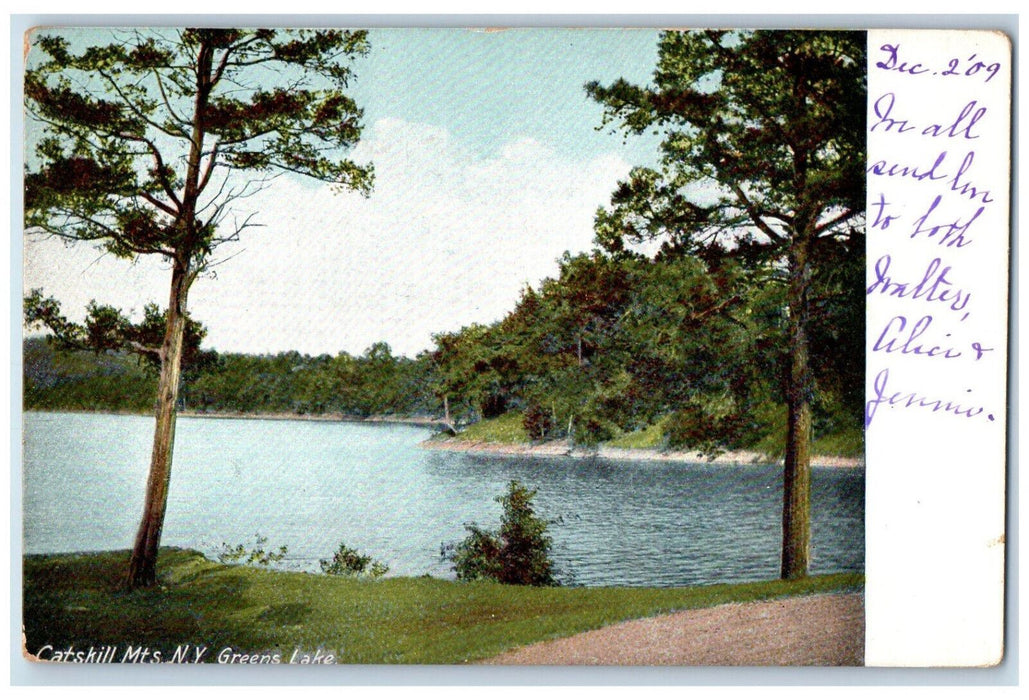 c1910's Scenic View Greens Lake Catskills Mountains New York NY Antique Postcard