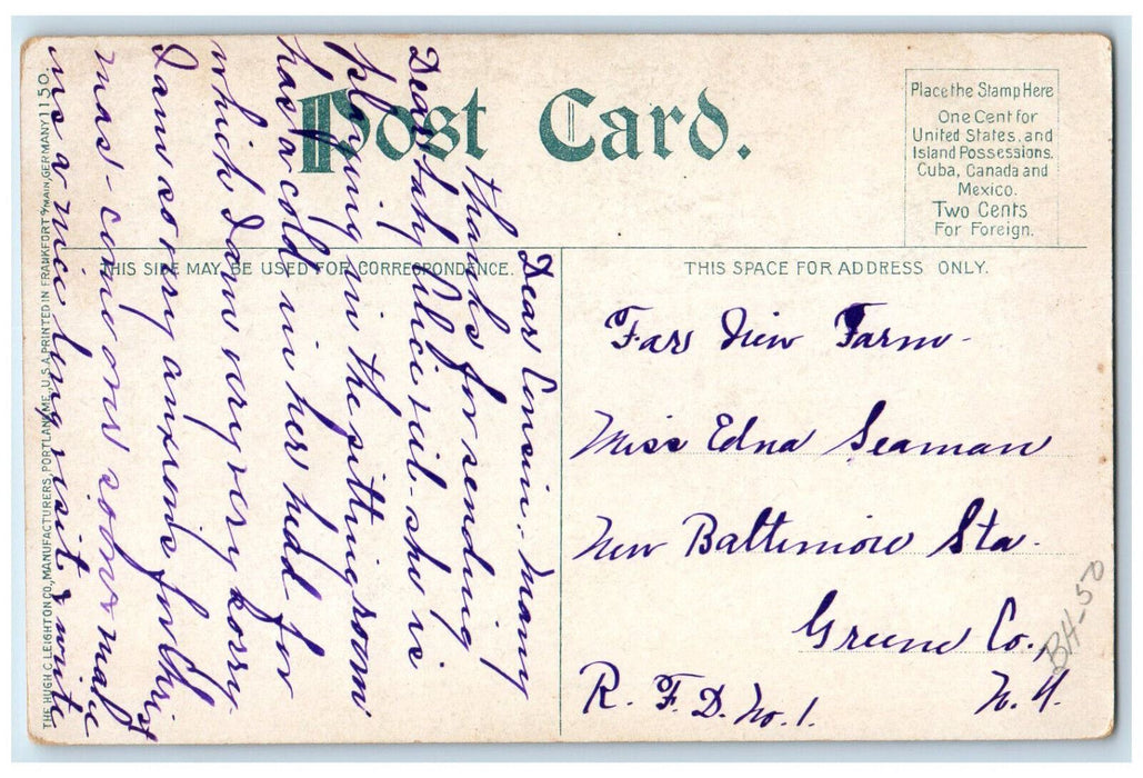 c1910's Scenic View Greens Lake Catskills Mountains New York NY Antique Postcard