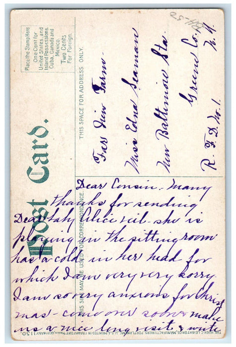 c1910's Scenic View Greens Lake Catskills Mountains New York NY Antique Postcard