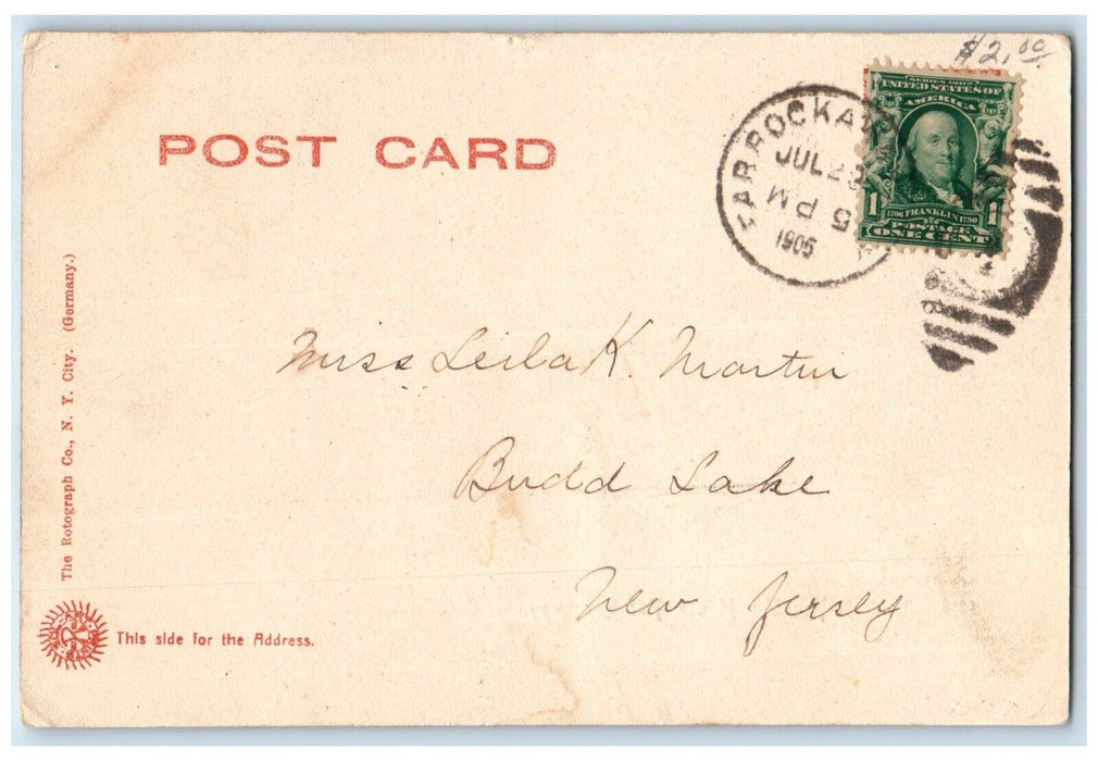 1905 Tack A Pou Sha House Far Rockaway Long Island NY Antique Rotograph Postcard
