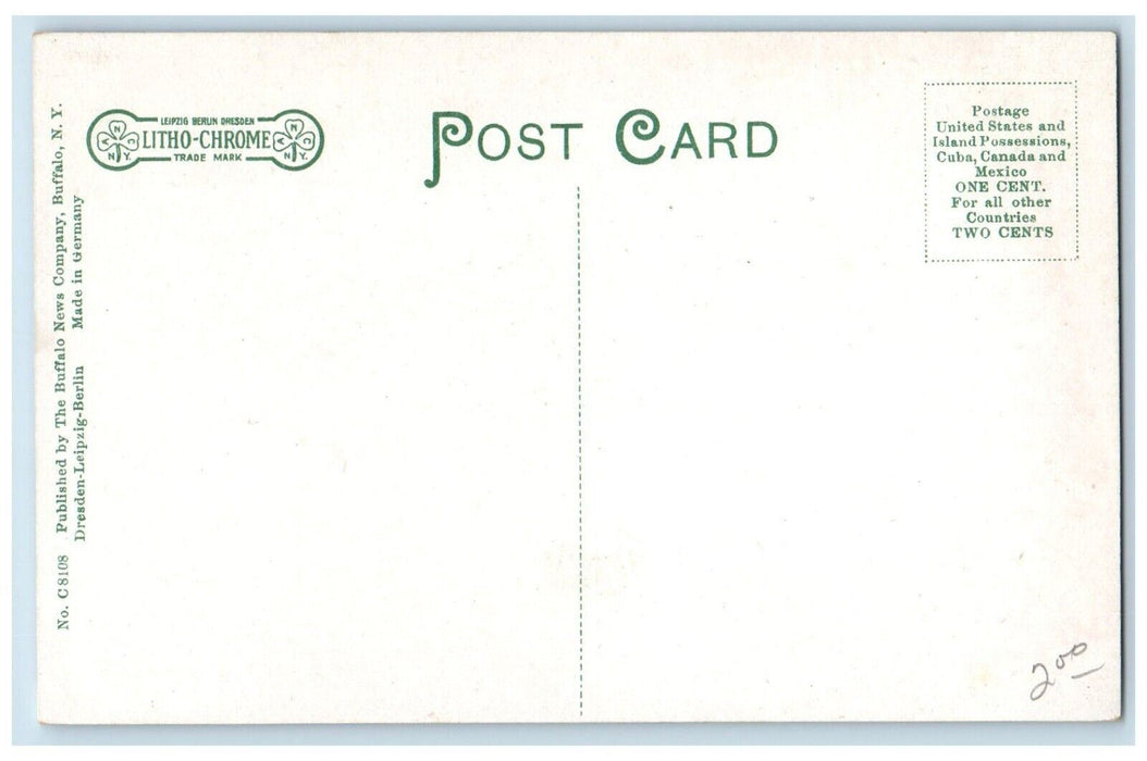 1910 Dunkirks Play Pavilion Exterior Garden Ground Pt. Gratiot New York Postcard
