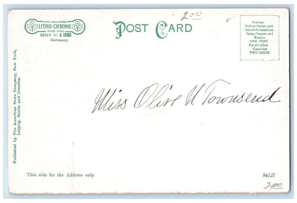 c1905 Residence AC Field Exterior Building Field Dobb's Ferry New York Postcard