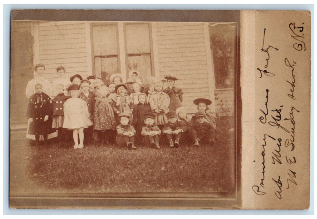 1906 Sunday School Primary Children Teacher West Concord MN RPPC Photo Postcard