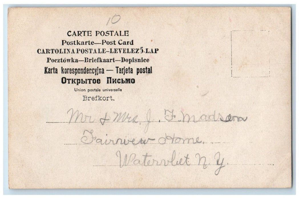 1906 George Fencott Nipa House Manila Philippines  RPPC Photo Postcard
