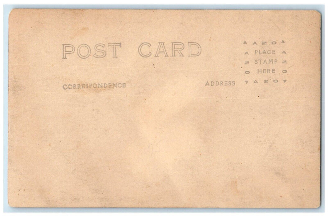 c1905 Candid Girl Horse Pony Saddle Bridle Flowers RPPC Photo Unposted Postcard