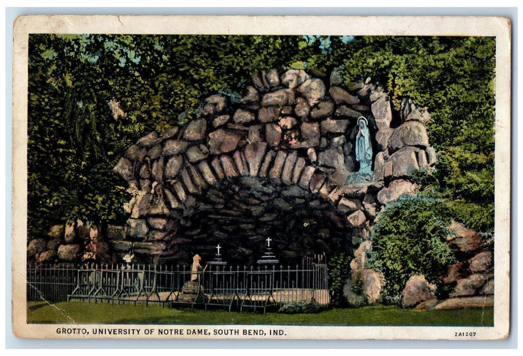 1934 Grotto University of Notre Dame South Bend Indiana IN Vintage Postcard