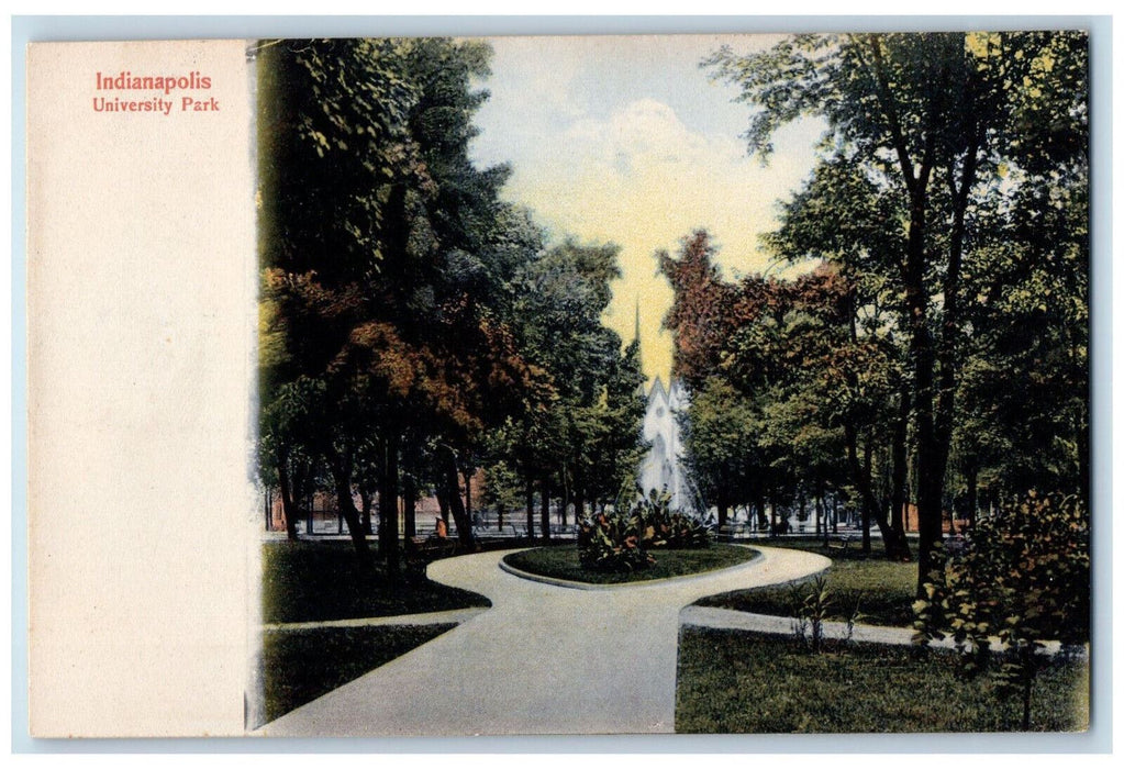 c1905 University Park Indianapolis Indiana IN Antique Unposted Postcard