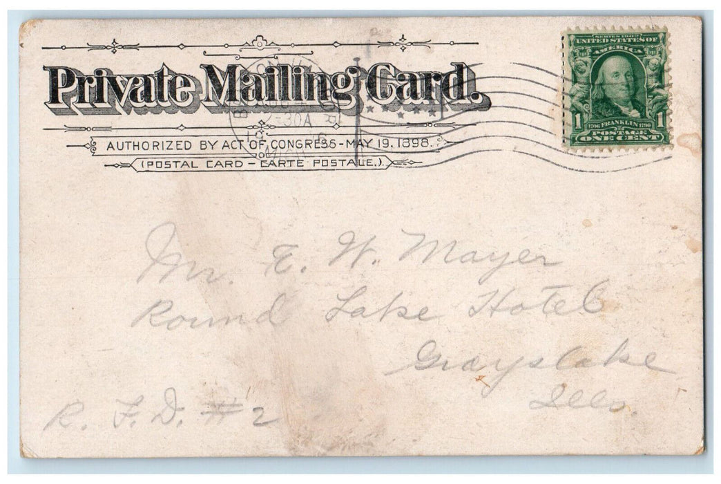 1906 Arch of Eastman Springs Benton Harbor Michigan MI Posted PMC Postcard