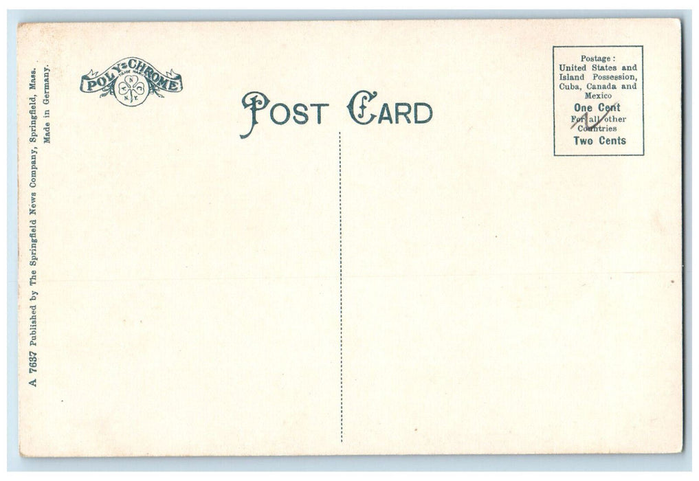c1910 Dickinson Hall Westfield Massachusetts MA Antique Unposted Postcard
