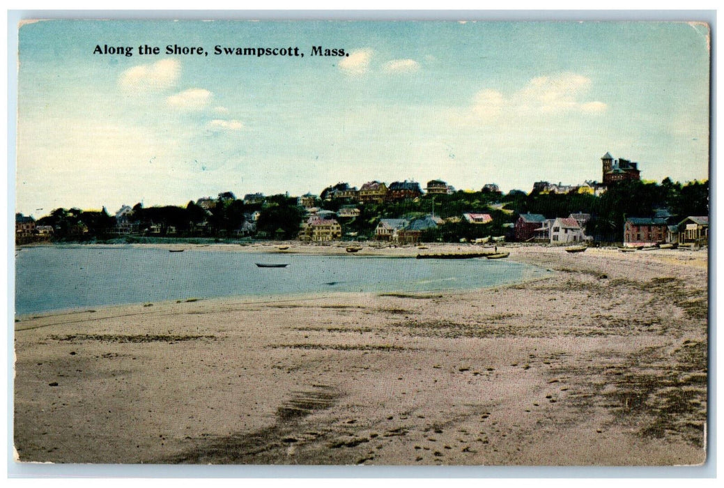 c1910 Along The Shore Swampscott Massachusetts MA Antique Unposted Postcard