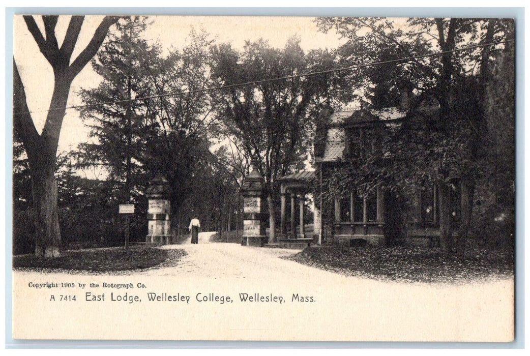 c1905 East Lodge Wellesley College Wellesley Massachusetts MA Postcard