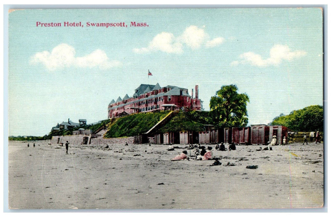 c1910 Preston Hotel Swampscott Massachusetts MA Unposted Antique Postcard