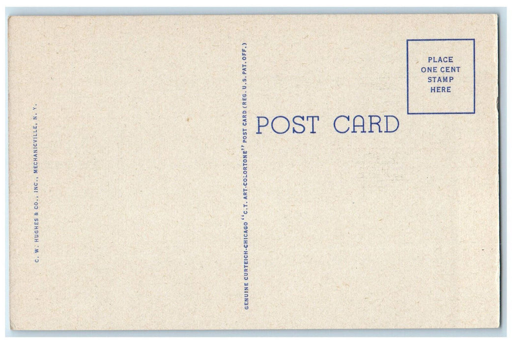 c1930's Lake Placid Club Boat House Lake Placid Adirondack Mts. NY Postcard