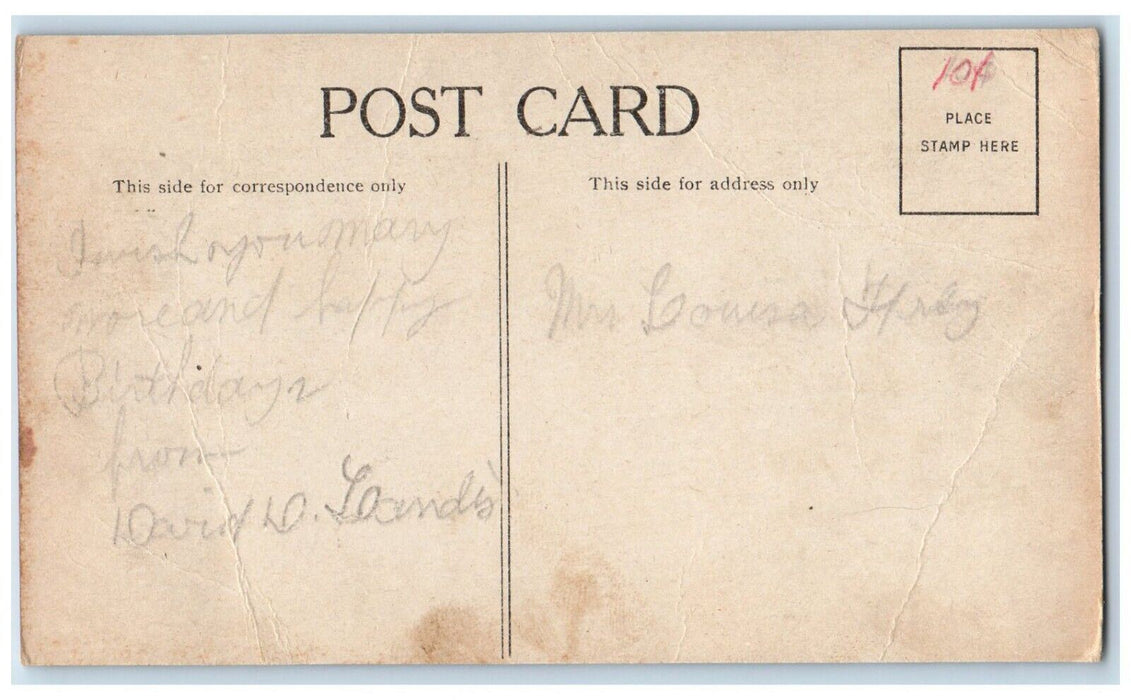 c1910's I'm Stuck On You Rat Trapped Fly Paper Posted Antique Postcard