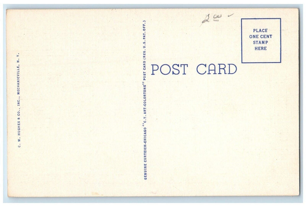 c1940 Adirondack Inn North East Wing Adirondack Mts. Sacandaga New York Postcard
