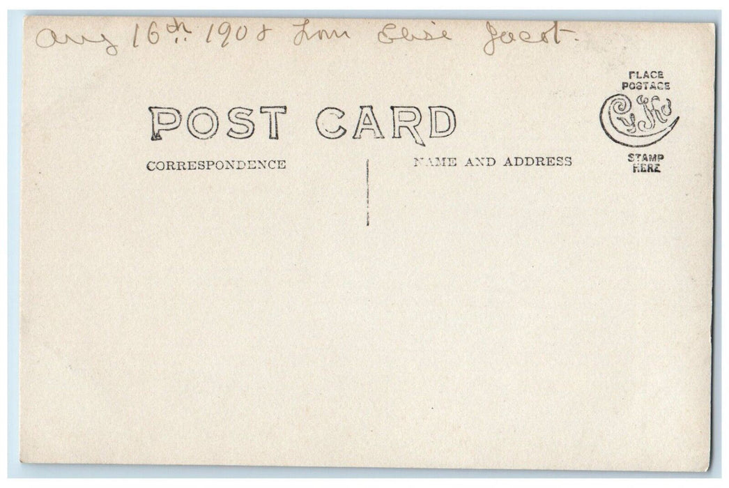 1908 Lake Garfield Birds Eye View Monterey Massachusetts MA Photo Postcard