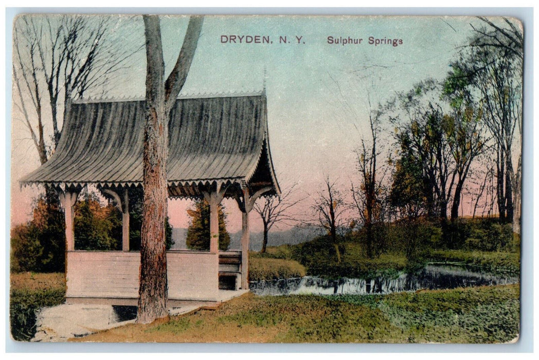 1909 Sulphur Springs Dryden New York NY Freeville NY PCK Series Postcard